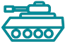 Military tank icon